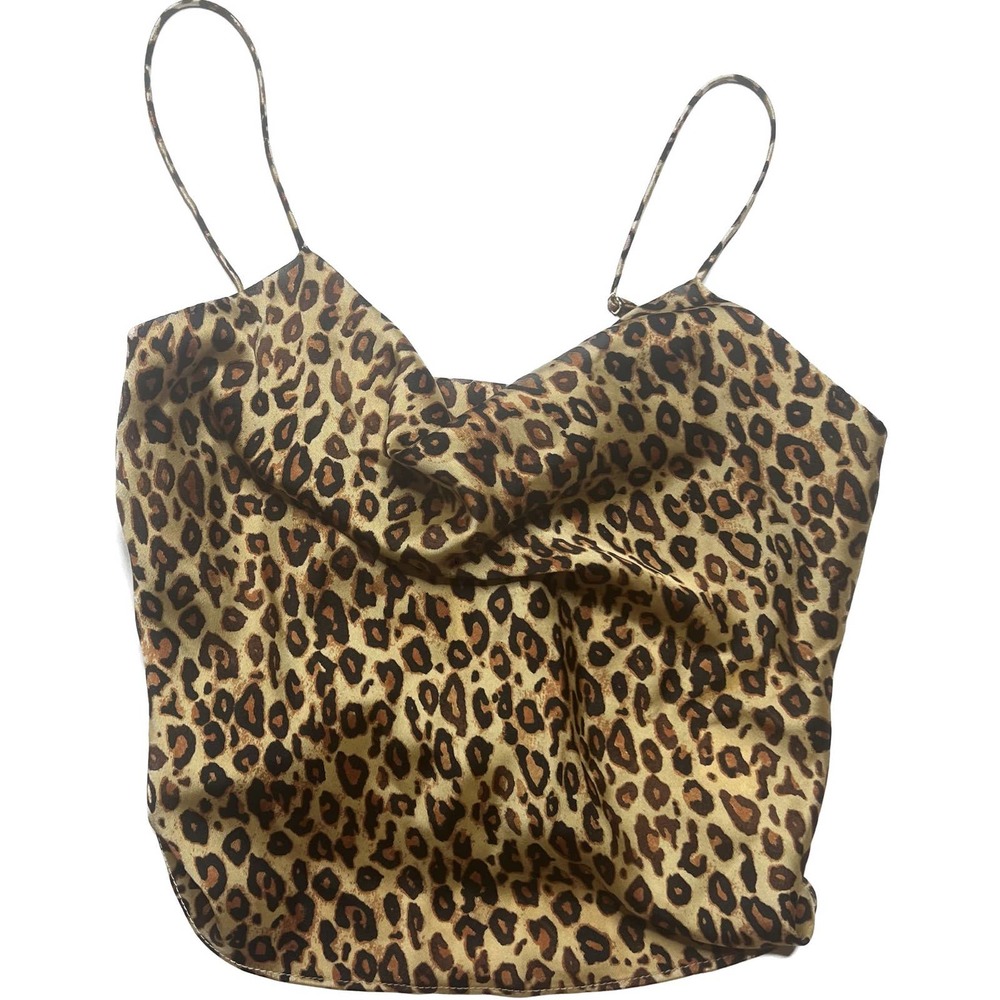 Leopard Zara Satin Cowl Camisole